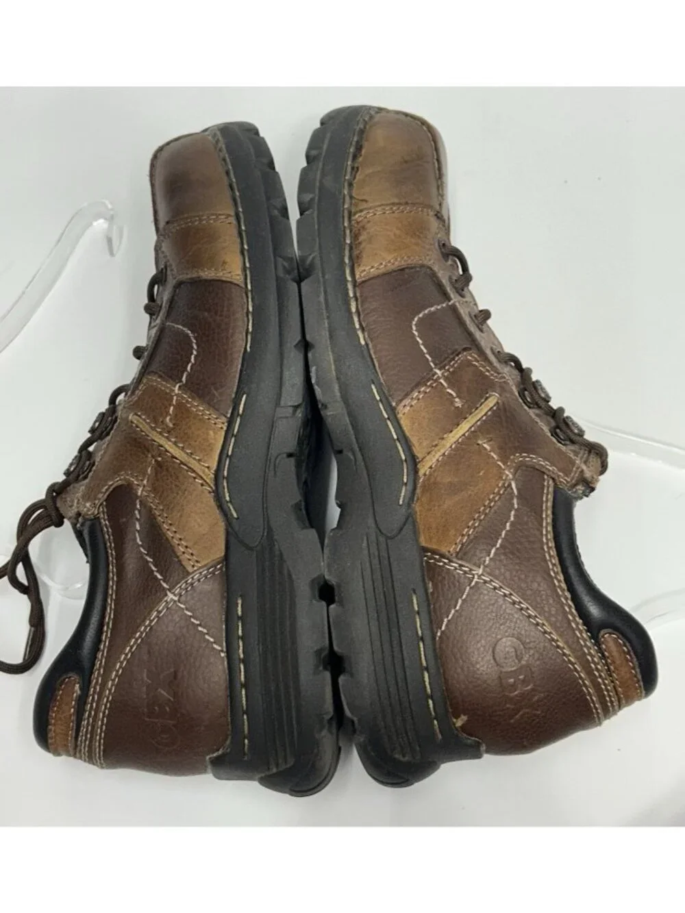 GBX Billiard Mens Shoes 12 Brown Leather Chunky Oxford Casual Shoes Lug Sole Y2K